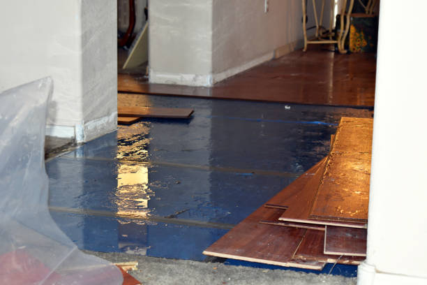 Professional Flood Damage Restoration technician working in Maple Heights, OH